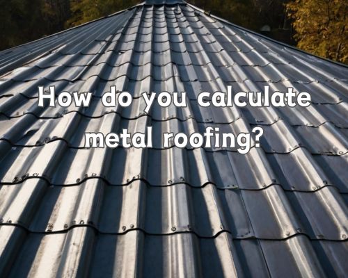 a long metal roof