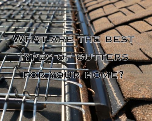 a mesh gutter installation