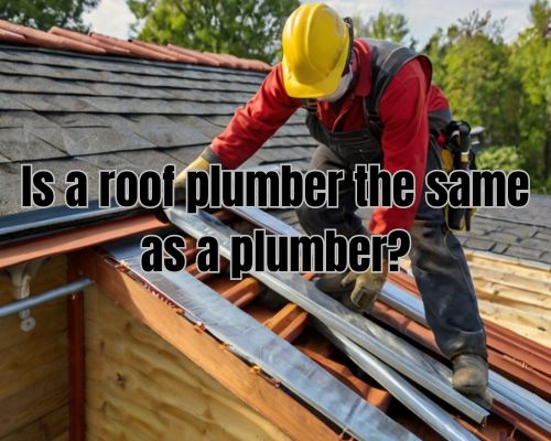 a plumber doing work on roof