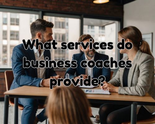 clients and business coach having a service discussion