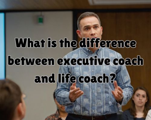 a life coach giving lecture