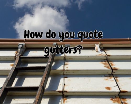 a roof for gutter installation