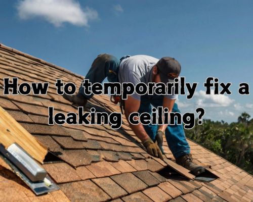 temporary fixing of damaged roof
