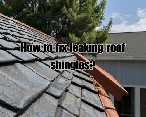 a newly fixed roof shingle