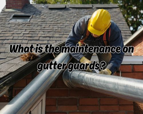 worker conducting guttering maintenance